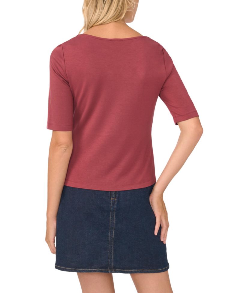 Women's Square Neck 3/4-Sleeve T-Shirt
