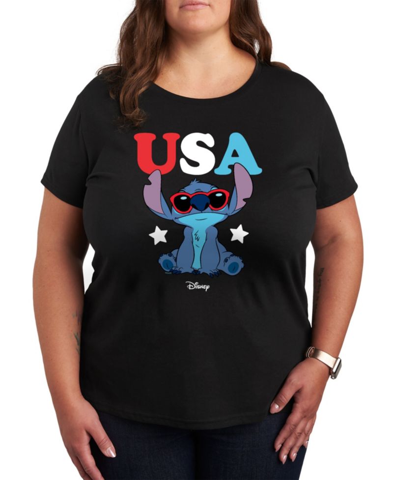 Trendy Plus Size Stitch USA Graphic T-Shirt