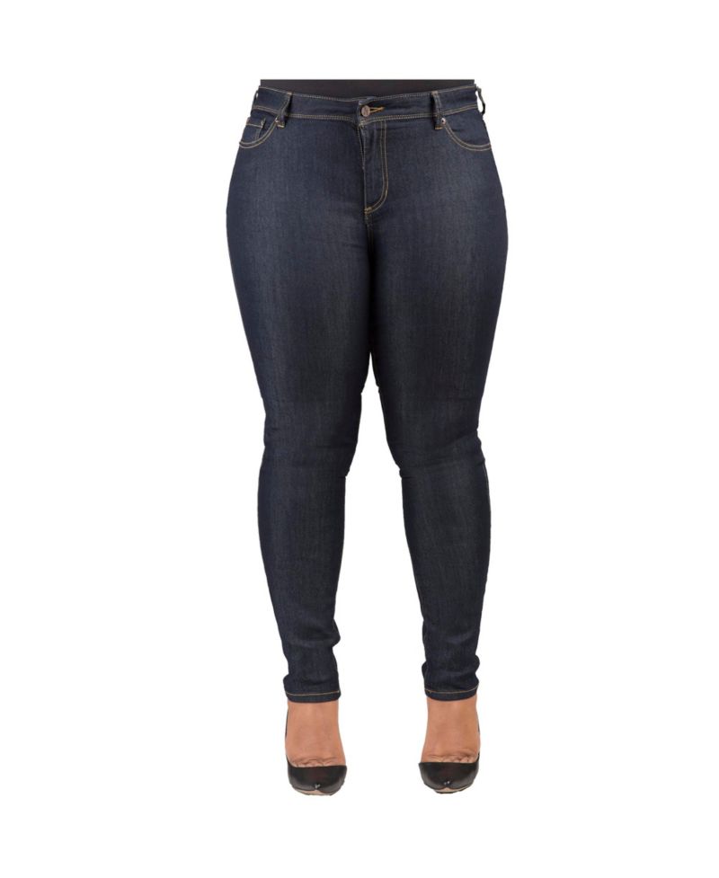 Women's Curvy-Fit Basic 5 Pockets Skinny Jeans Raw 29