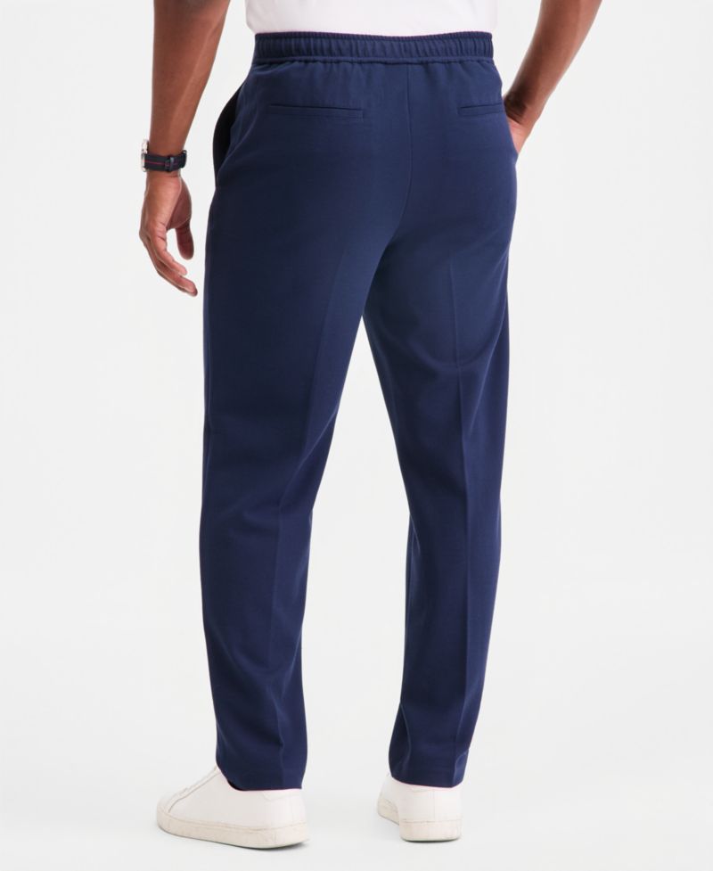 Men's Textured Knit Suit Pants