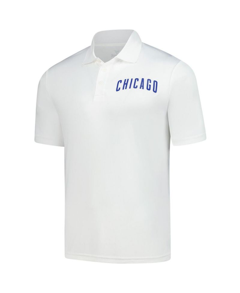 Men's White Chicago Cubs Component Polo Shirt
