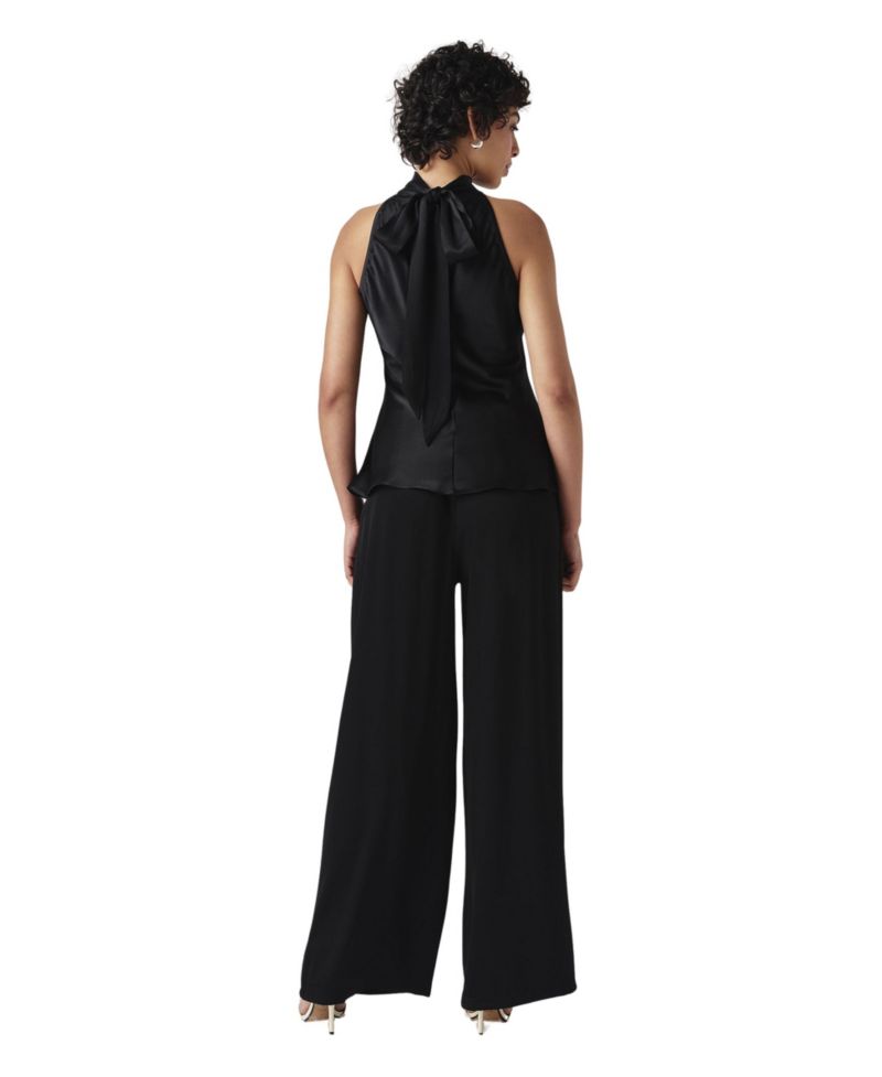 Women's Reese Sleeveless High-Neck Satin Top