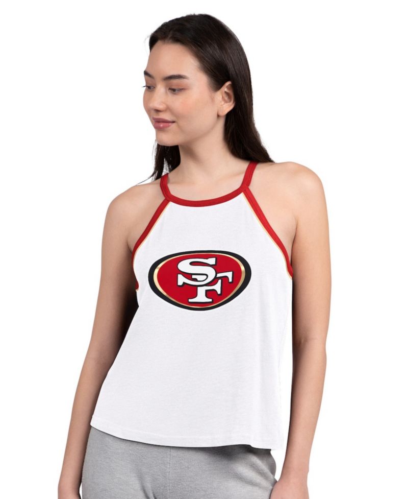 Women's White San Francisco 49ers Redemption Win Slub Tank Top