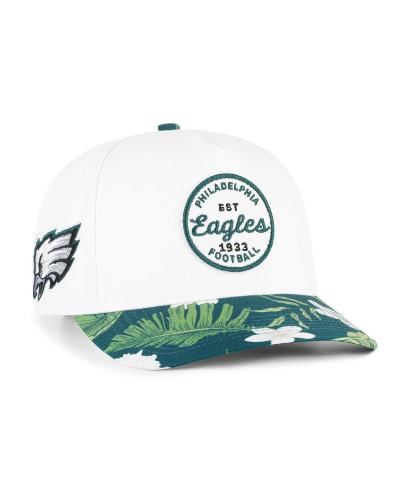 Men's White/Midnight Green Philadelphia Eagles Beach Side Hitch Adjustable Hat