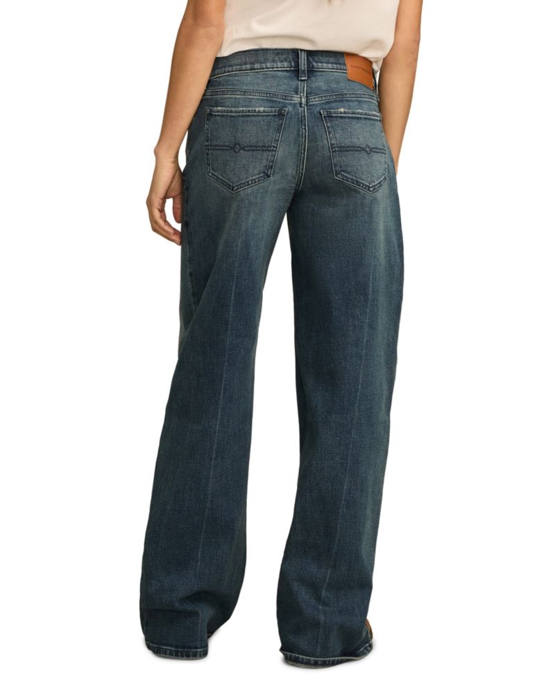 Women's Sweet Mid Rise Wide-Leg Jeans