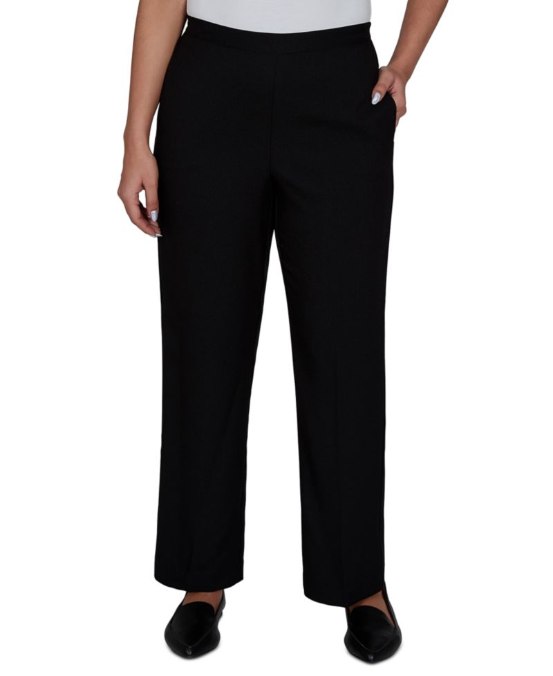 Women's Pull-On Straight-Leg Mid-Rise Pants