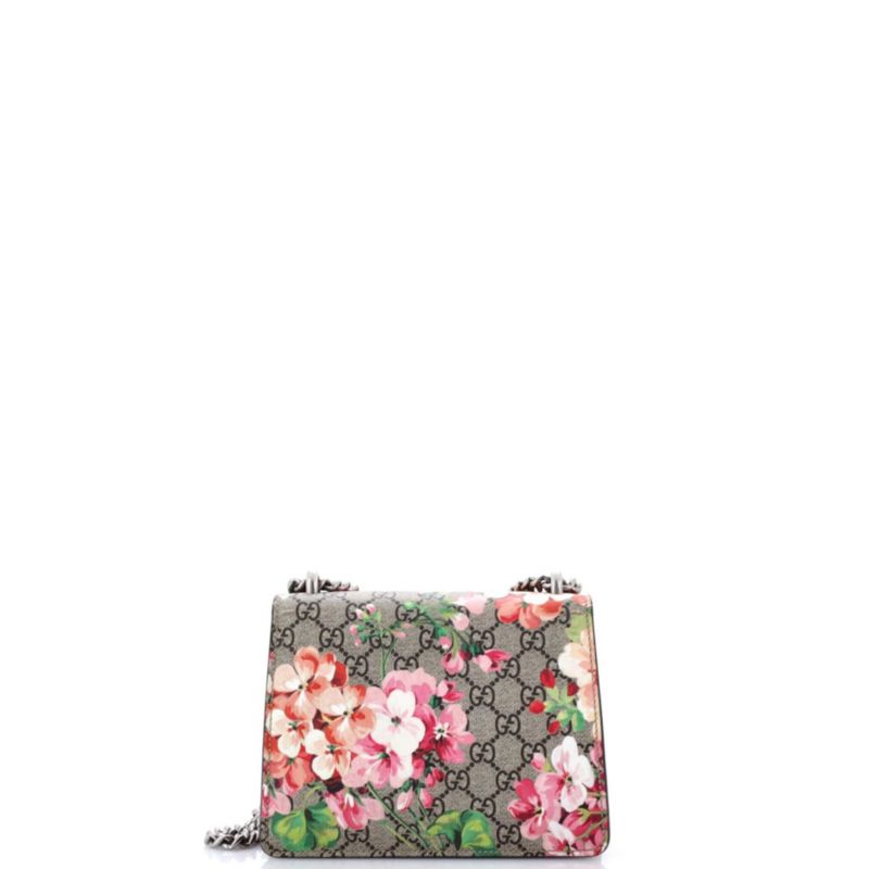 Mini Dionysus Bag Blooms Print GG Coated Canvas