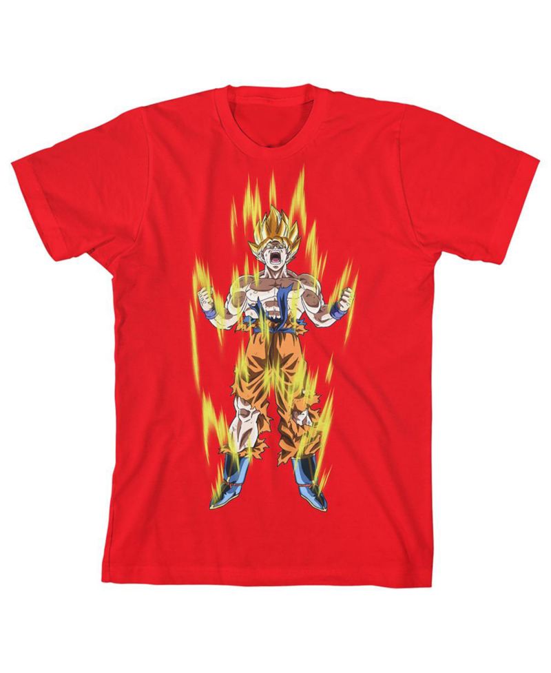 Super Saiyan Goku Youth Red Graphic Tee - S