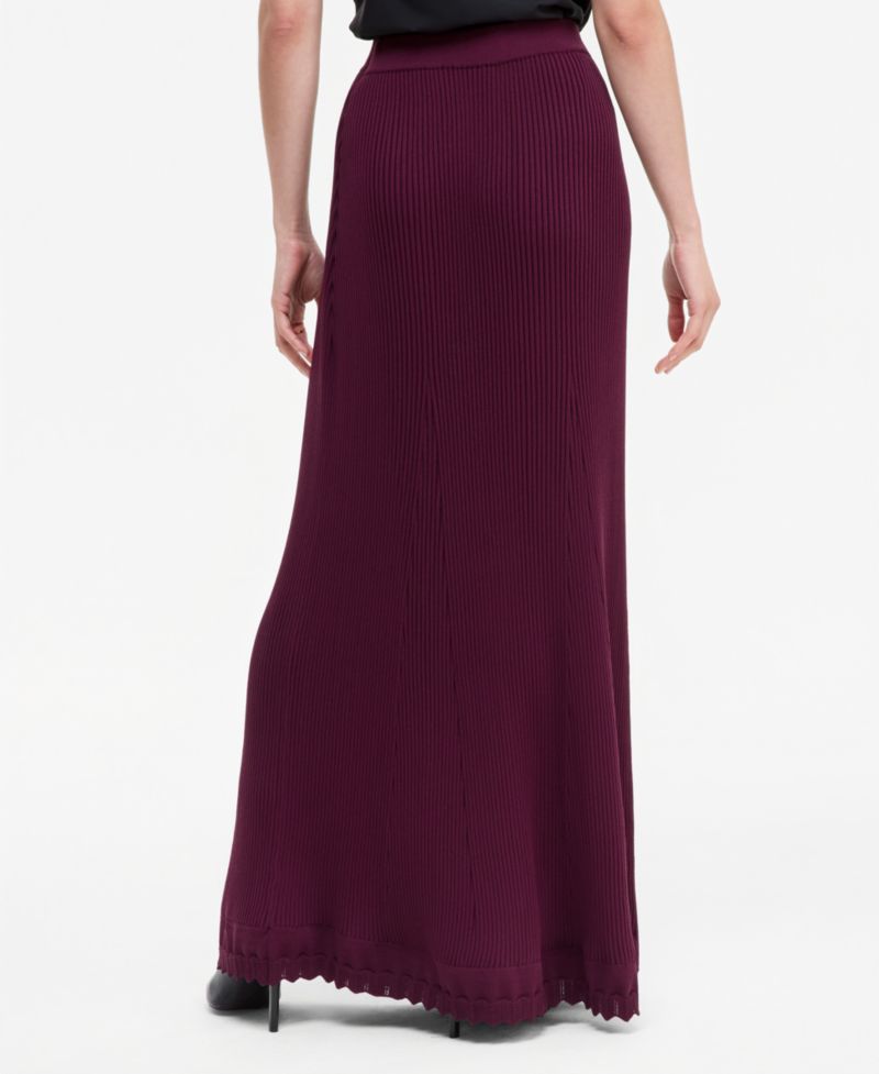Women's High-Waisted Pleated Midi Skirt