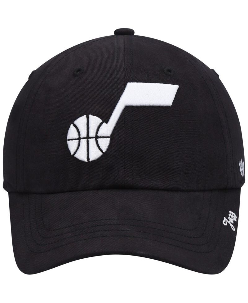 Women's Black Utah Jazz Miata Clean Up Adjustable Hat