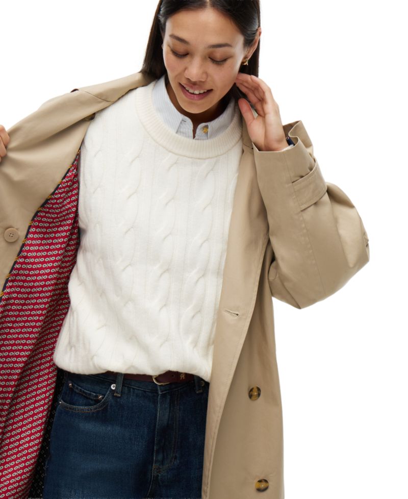 Women's American Icons Oversized Double-Breasted Trench Coat