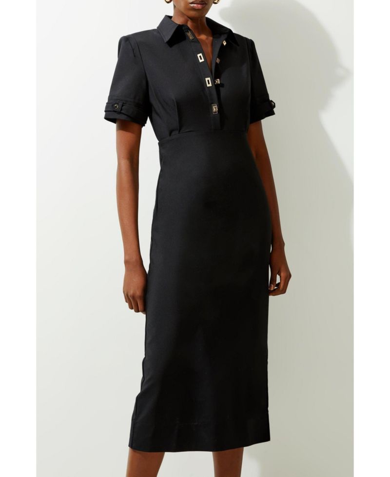 Women's Techno Shirt Dress With Hardware