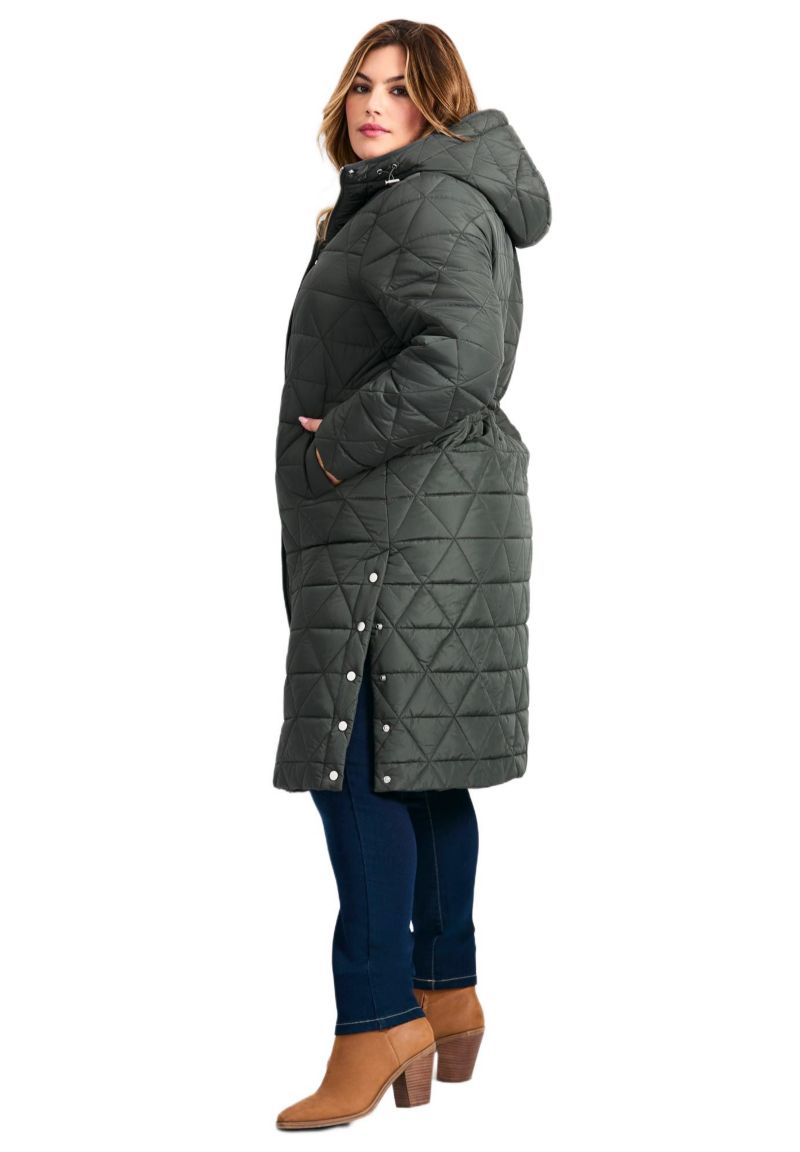 Women's Plus Size Quinn Longline Puffer Jacket
