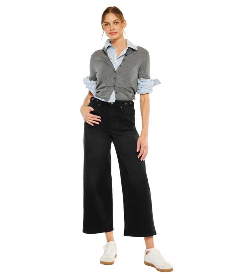 Women's Victoria Ultra High Rise Cropped Wide-Leg Jeans