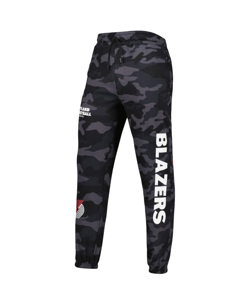 Men's Black, Camo Portland Trail Blazers Tonal Joggers