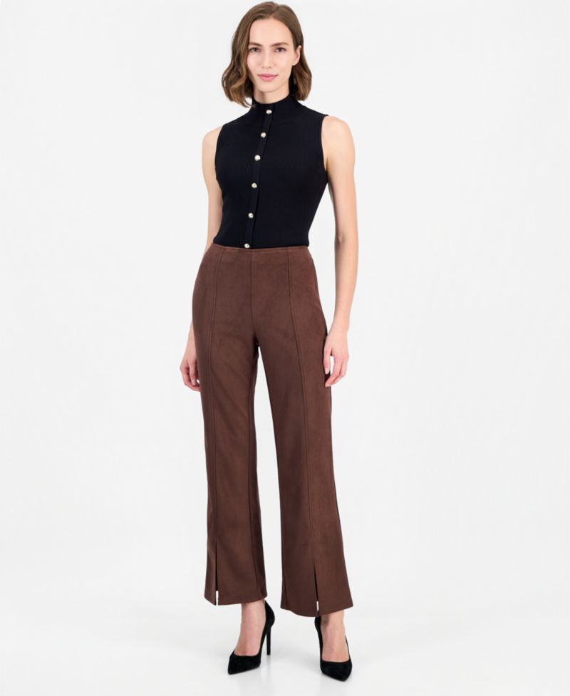 Women's High-Waisted Flare-Leg Pants