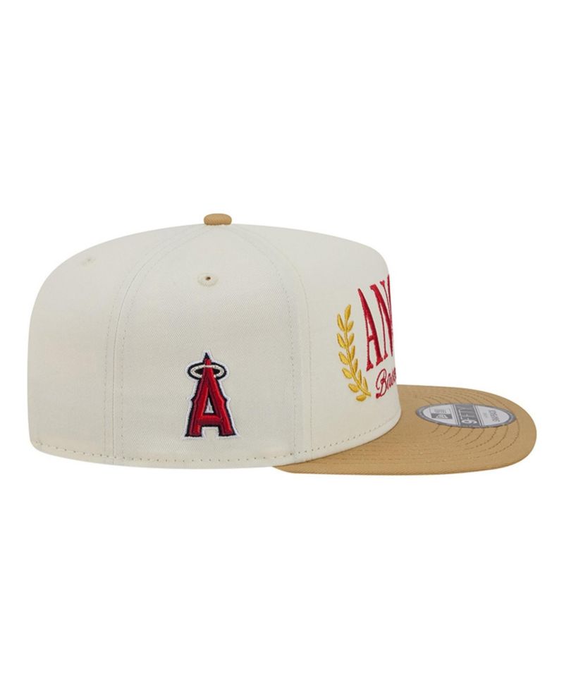 Men's Cream Los Angeles Angels Club 9FIFTY A-Frame Snapback Hat