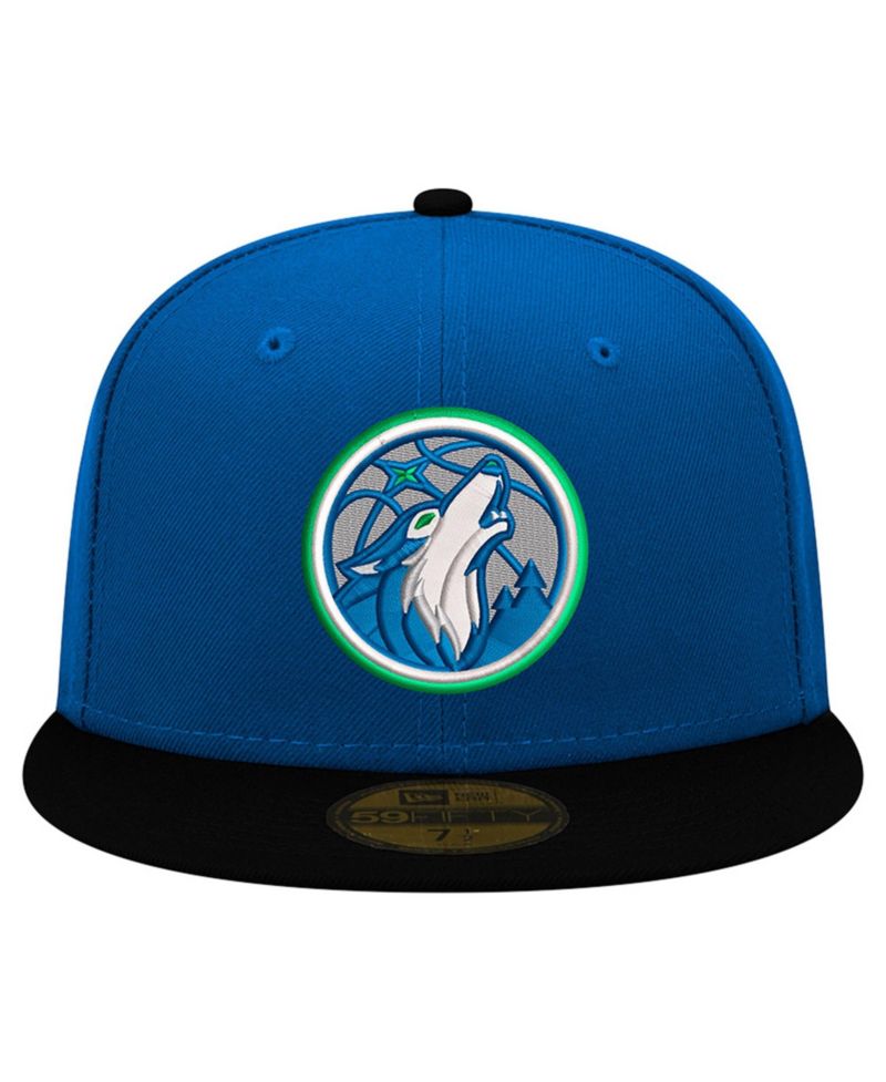 Men's Blue/Black Minnesota Timberwolves 59FIFTY Fitted Hat