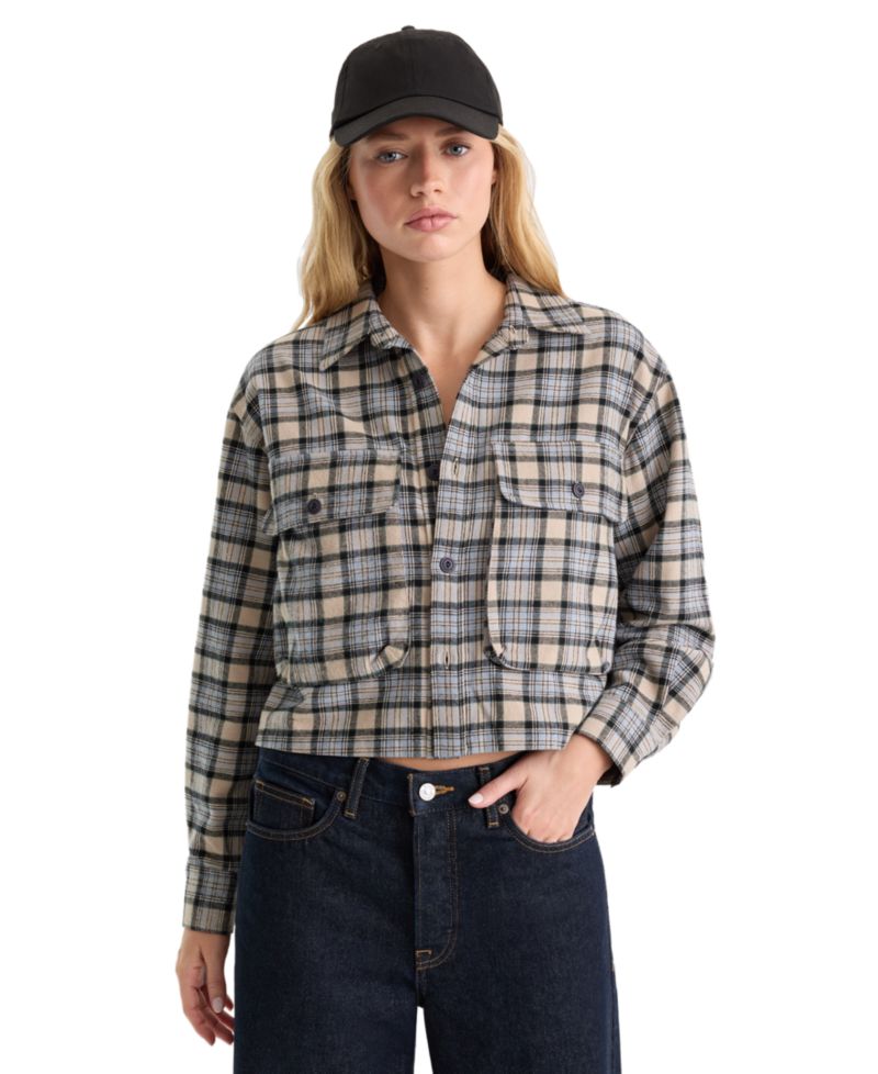 Women's Button-Front Collared Shirt