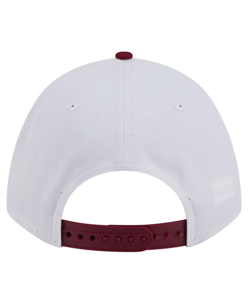 Men's White/Garnet Florida State Seminoles Arch Two-Tone Rope 9FORTY A-Frame M-Crown Adjustable Hat