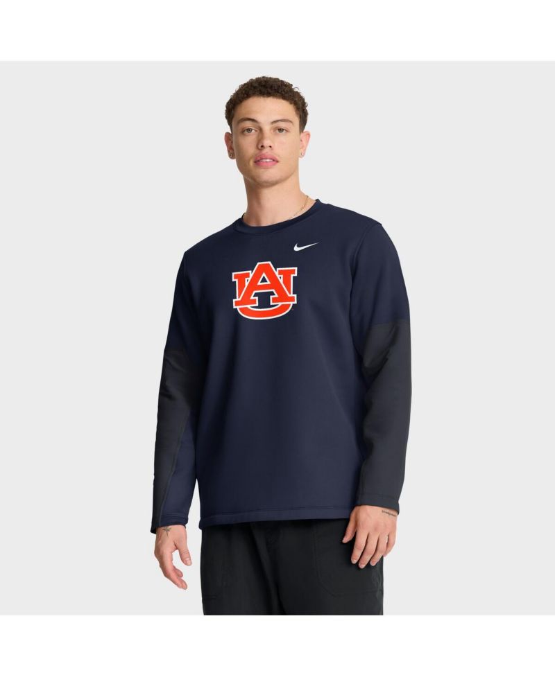 Men's Navy Auburn Tigers 2025 Sideline Coach Dri-FIT Long Sleeve T-Shirt