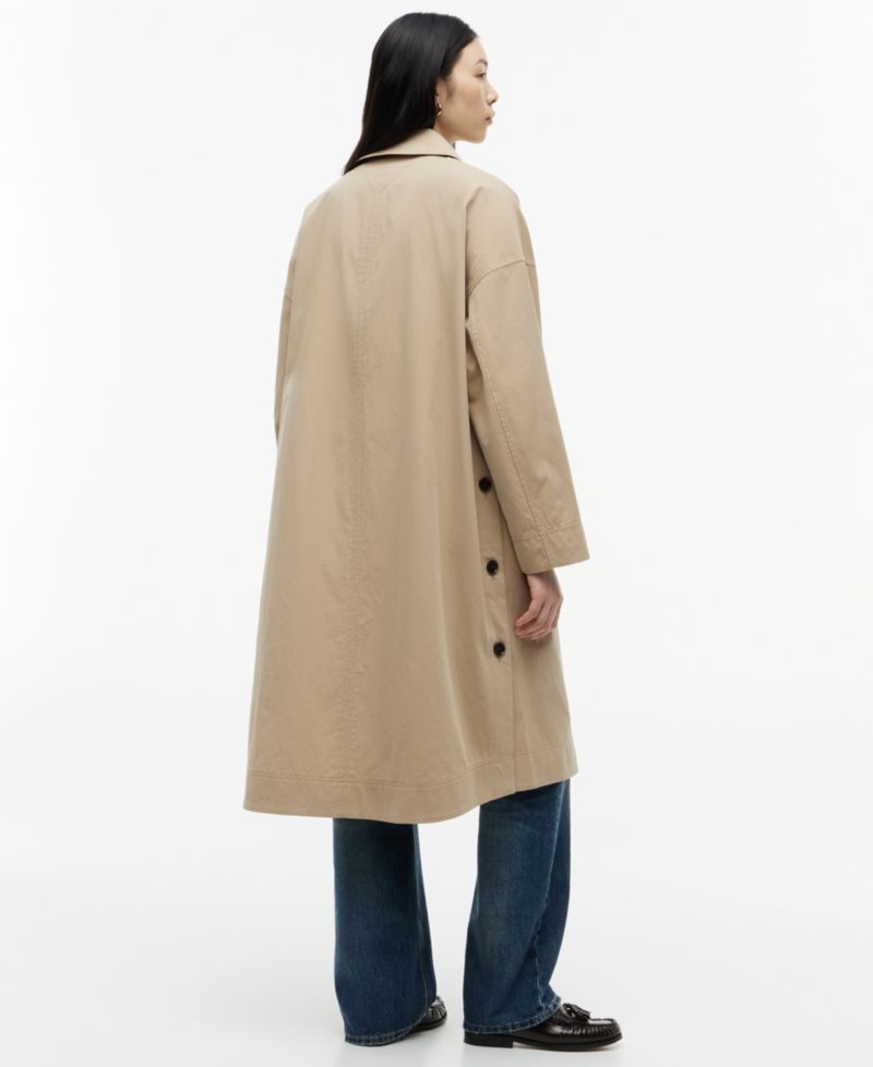 Women's Cotton Button-Front Coat