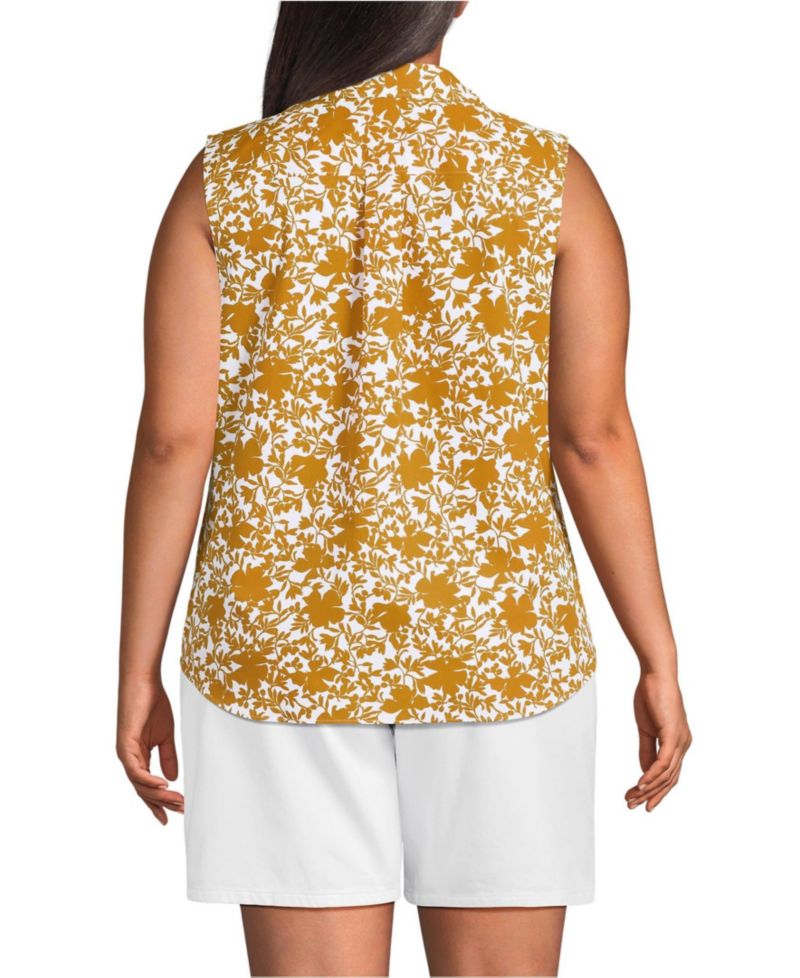 Plus Size No Iron Sleeveless Shirt