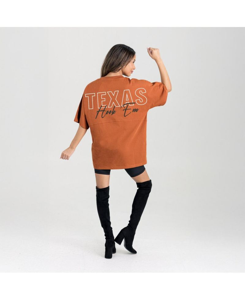 Women's Texas Orange Texas Longhorns Oversized Back at Ya T-Shirt