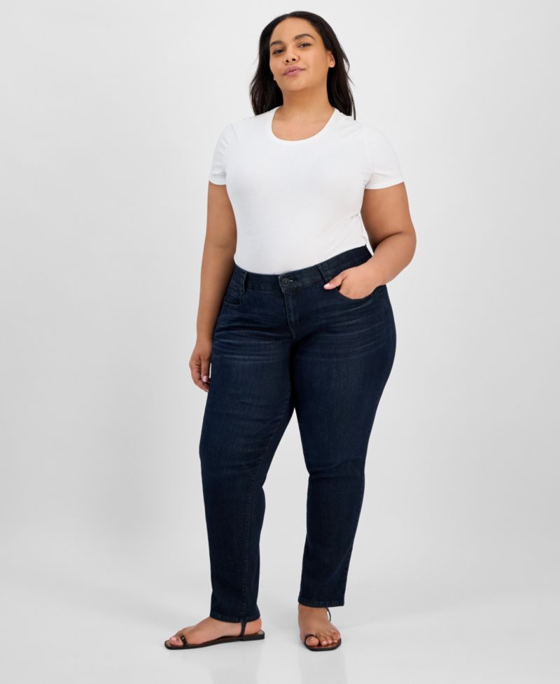 Plus "Ab" Solution Straight Leg Jean