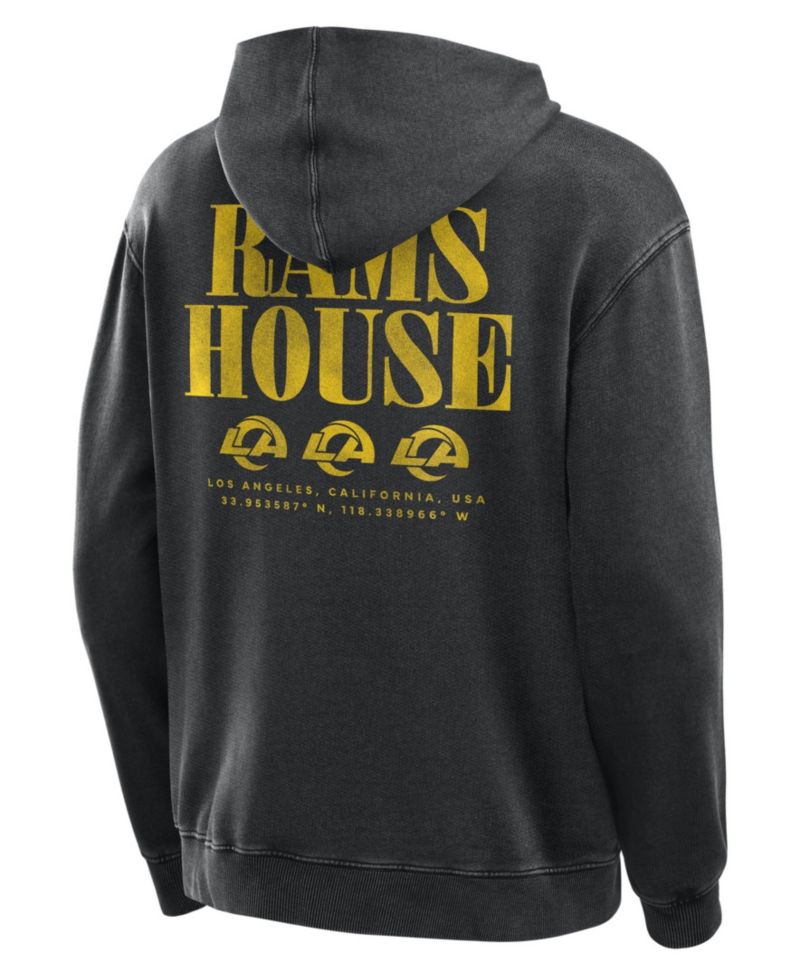 Men's Black Los Angeles Rams Relaxed Intense Rivalry French Terry Hoodie