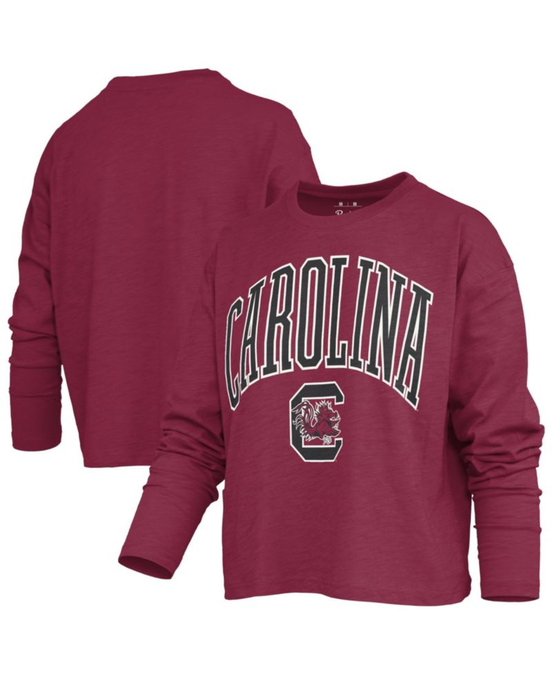 Women's Motley South Carolina Gamecocks Long-Sleeve Boxy-Fit T-Shirt