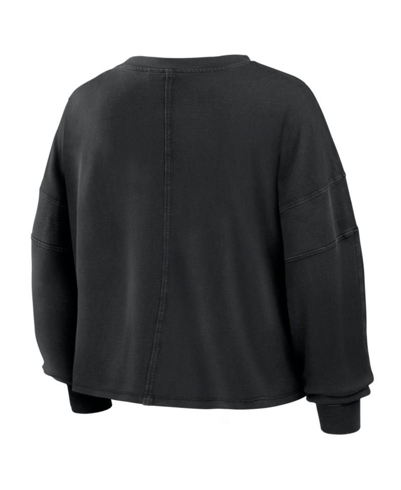 Women's Kansas City Chiefs Chop Block Oversized-Boxy Long-Sleeve Top