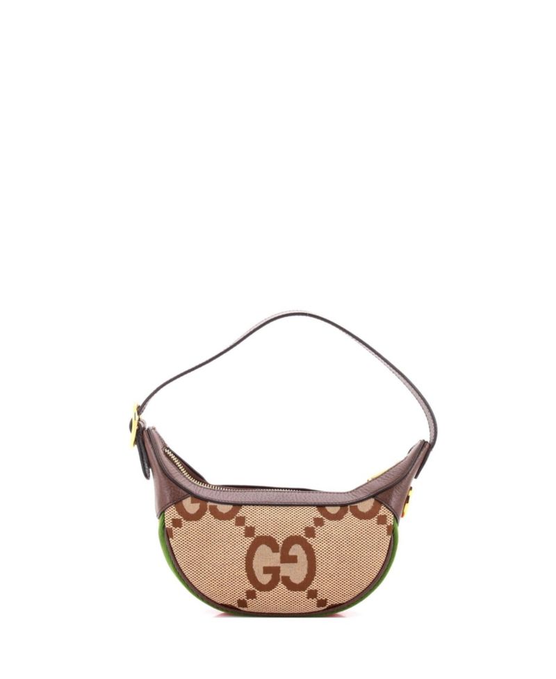 Mini Ophidia Half Moon Bag Jumbo GG Canvas