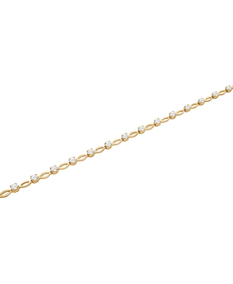 Diamond Bracelet (1 ct. t.w.) in 10k Yellow Gold
