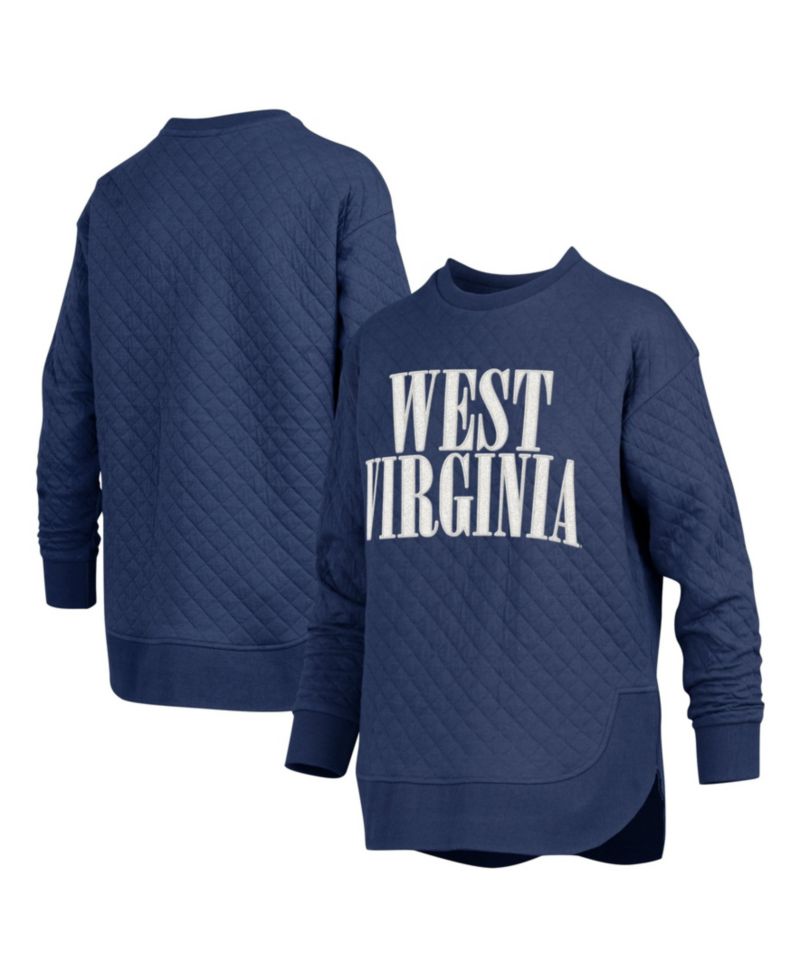 Women's West Virginia Mountaineers Quilted Graphic Pullover Sweatshirt
