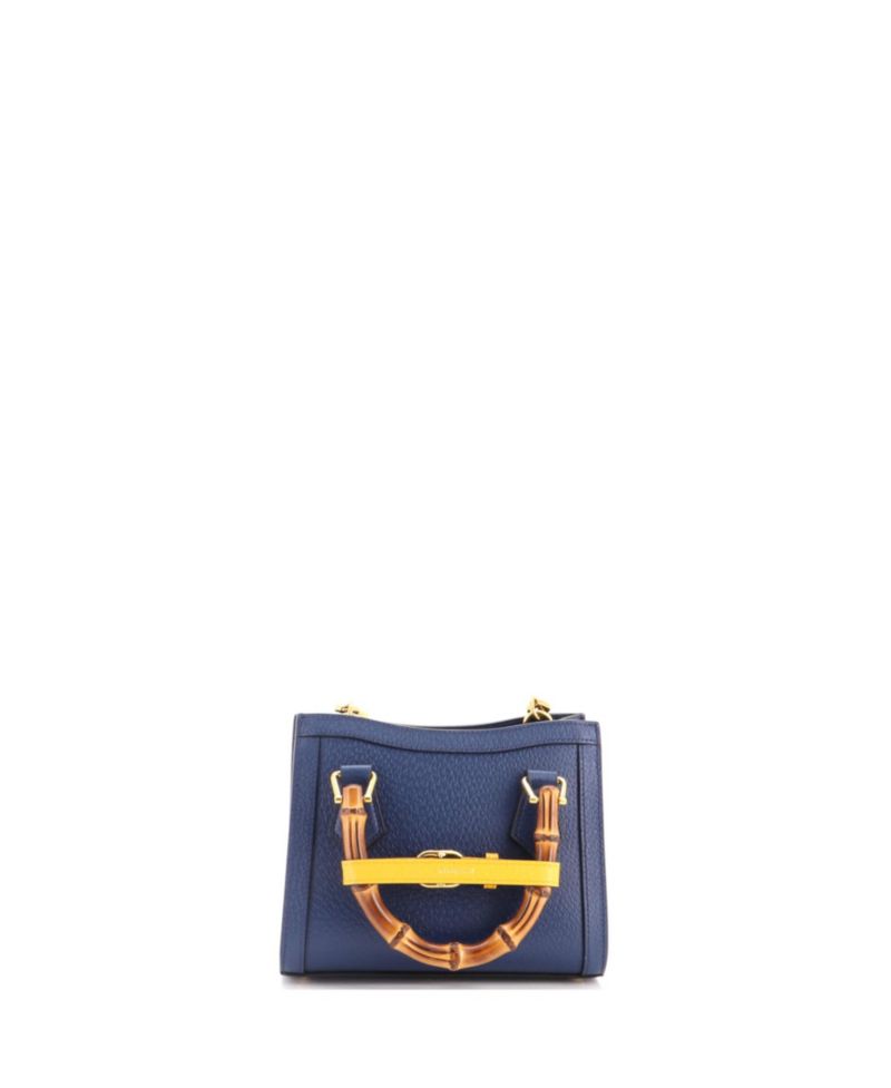 Mini Diana NM Bamboo Handle Tote Leather
