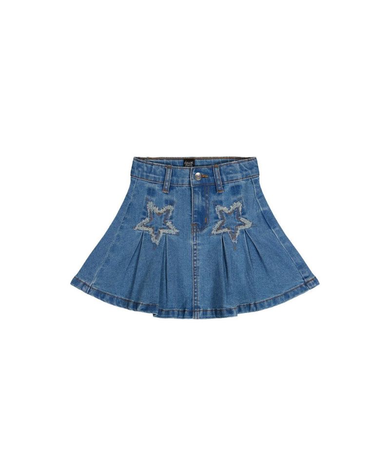 Little and Big Girl ( size 6 to 14 ) Pleated Skirt