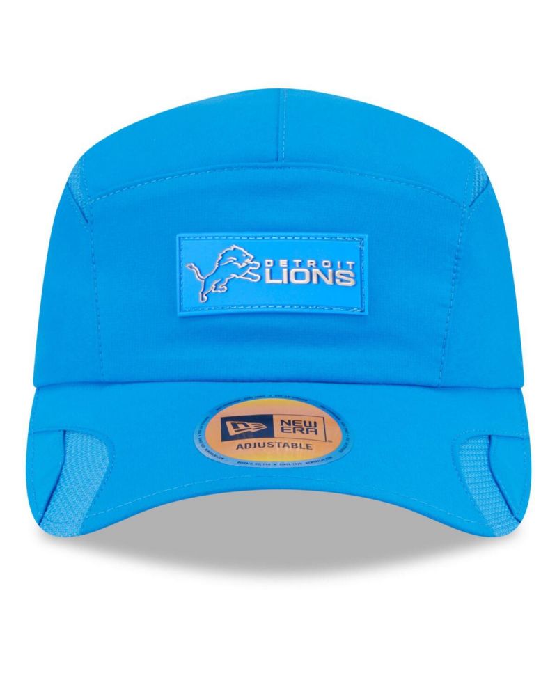 Men's Blue Detroit Lions 2025 Sideline Runner Adjustable Hat