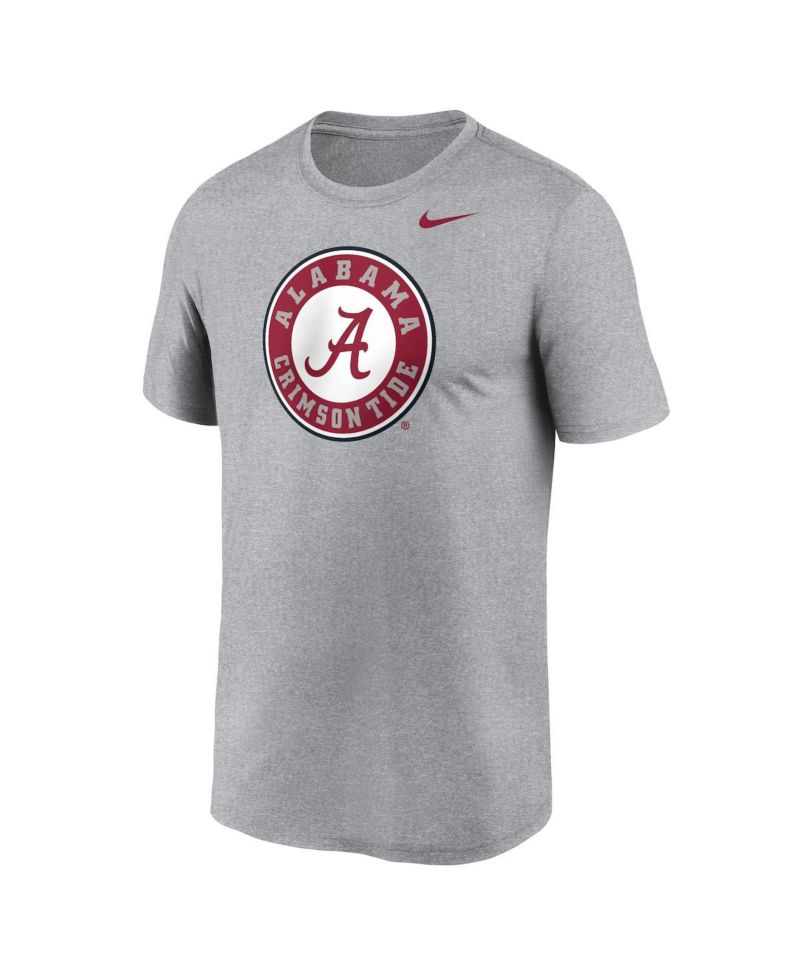 Men's Heather Gray Alabama Crimson Tide Primetime Legend Alternate Logo T-Shirt