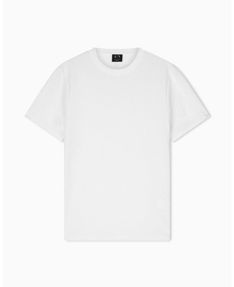 Men's Short Sleeve Mercerized Cotton All Over Logo T-Shirt