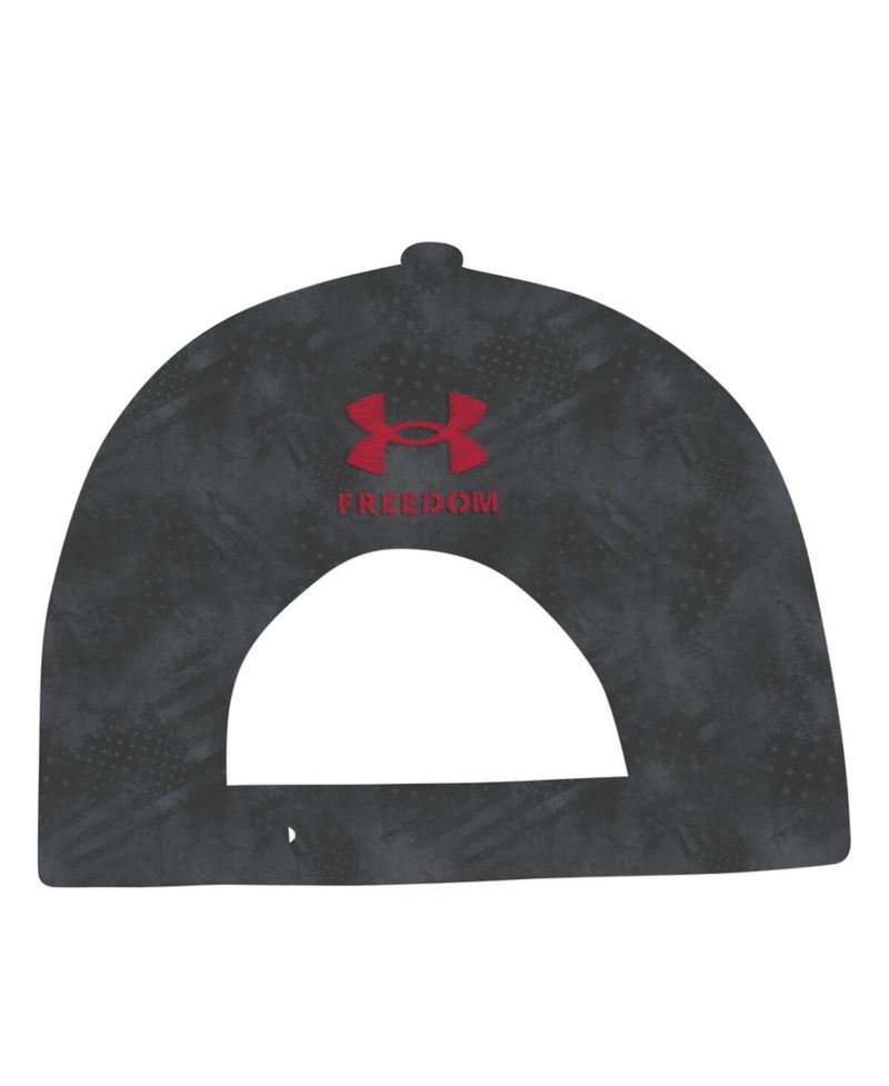 Men's Charcoal Utah Utes Freedom Collection ArmourFuse Snapback Hat