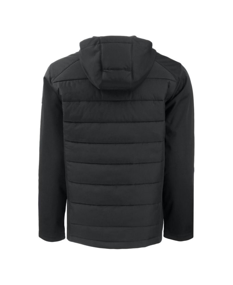 Men's Black San Francisco Giants Evoke Hybrid Eco Softshell Full-Zip Hoodie