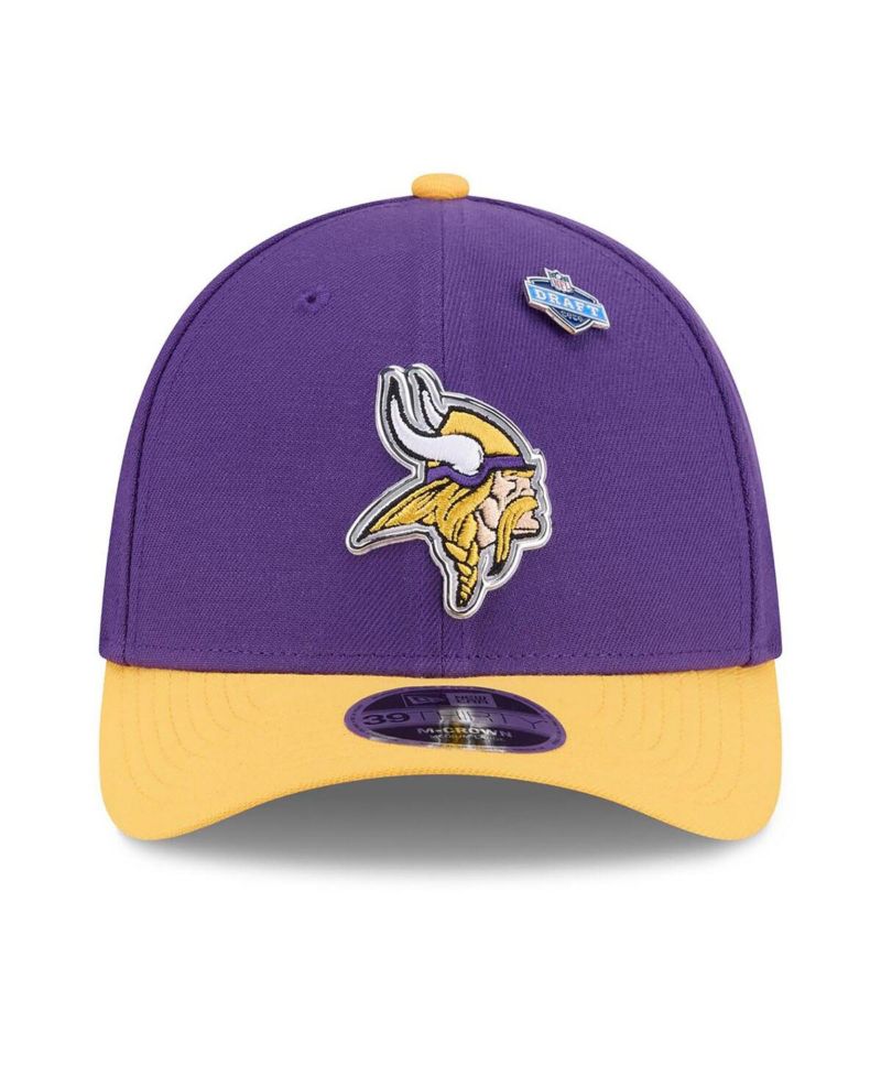 Men's Purple/Gold Minnesota Vikings 2026 NFL Draft 39THIRTY M-Crown Flex Hat