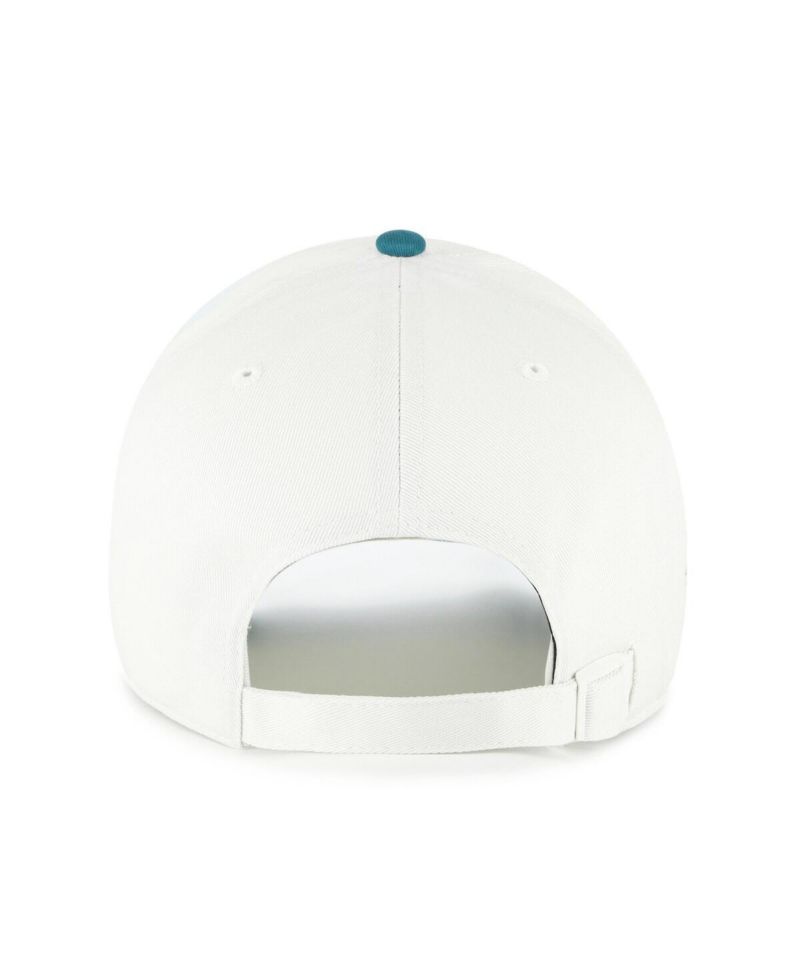 Men's White/Teal Milwaukee Brewers Contemporary Tonal Clean Up Adjustable Hat