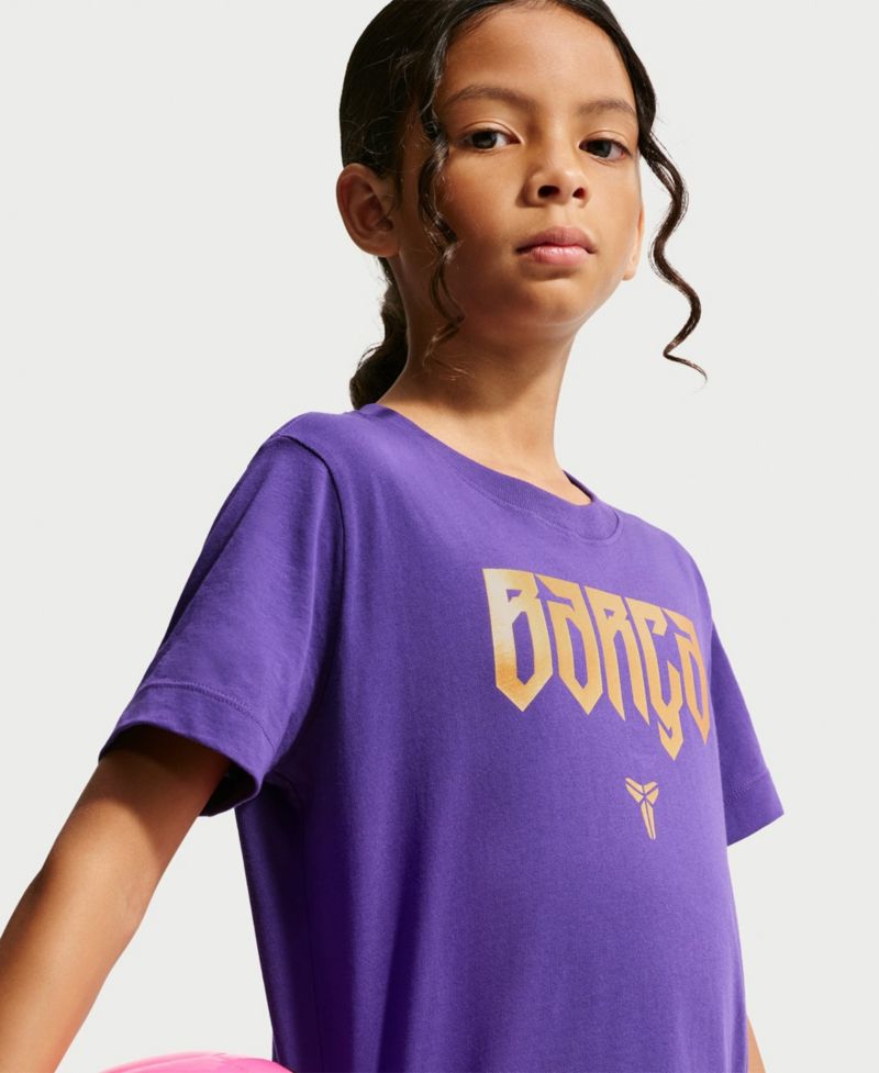 Big Boys and Girls Purple Barcelona 2026/27 Mamba T-Shirt