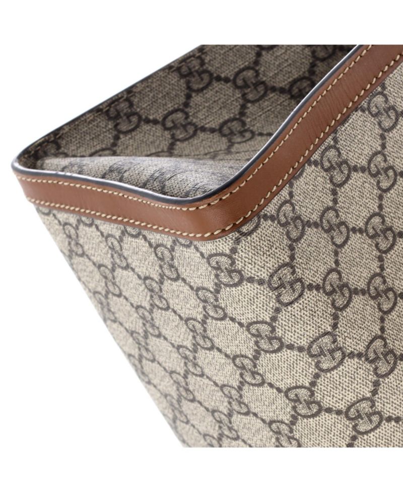 Medium Padlock Chain Tote GG Coated Canvas with Leather