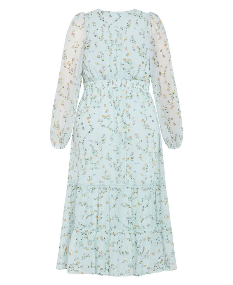 Plus Size Kiki Ditsy Print Maxi Dress