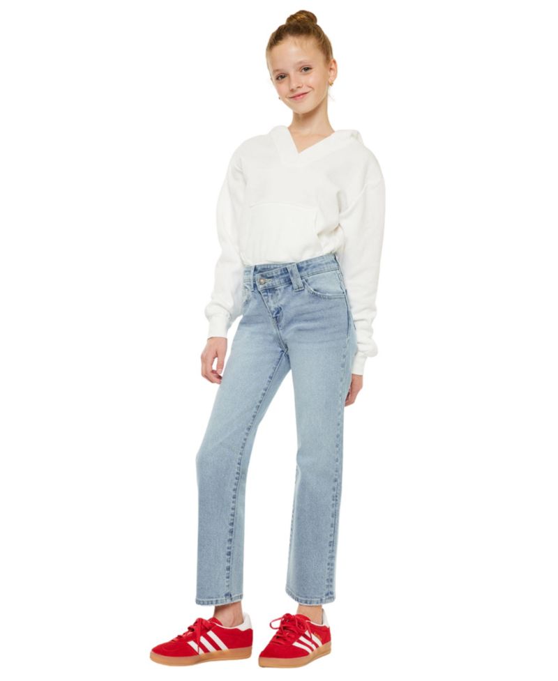 Big Girls Sav High Rise Straight Jeans