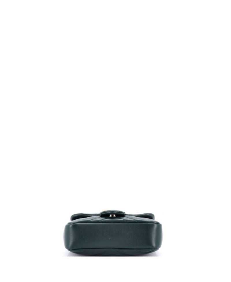 Super Mini GG Marmont Flap Bag Matelasse Leather