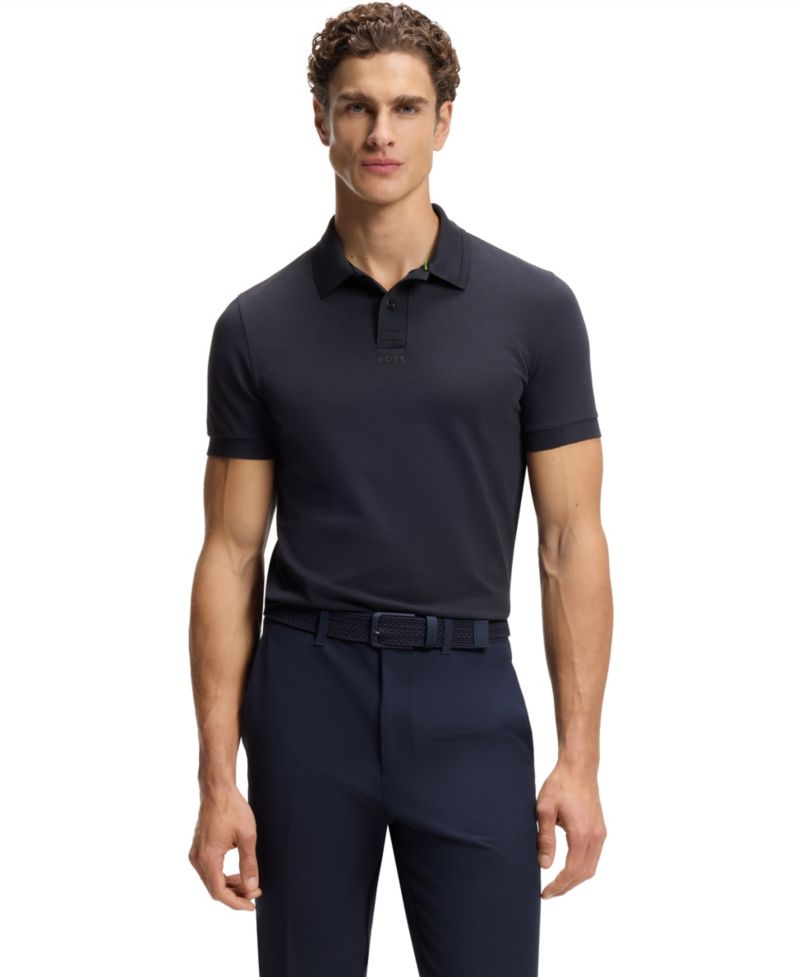Men's Cotton Piqu&eacute; Slim-Fit Polo Shirt